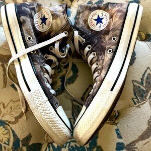 Gray Tie Dye Converse Chuck Taylors
